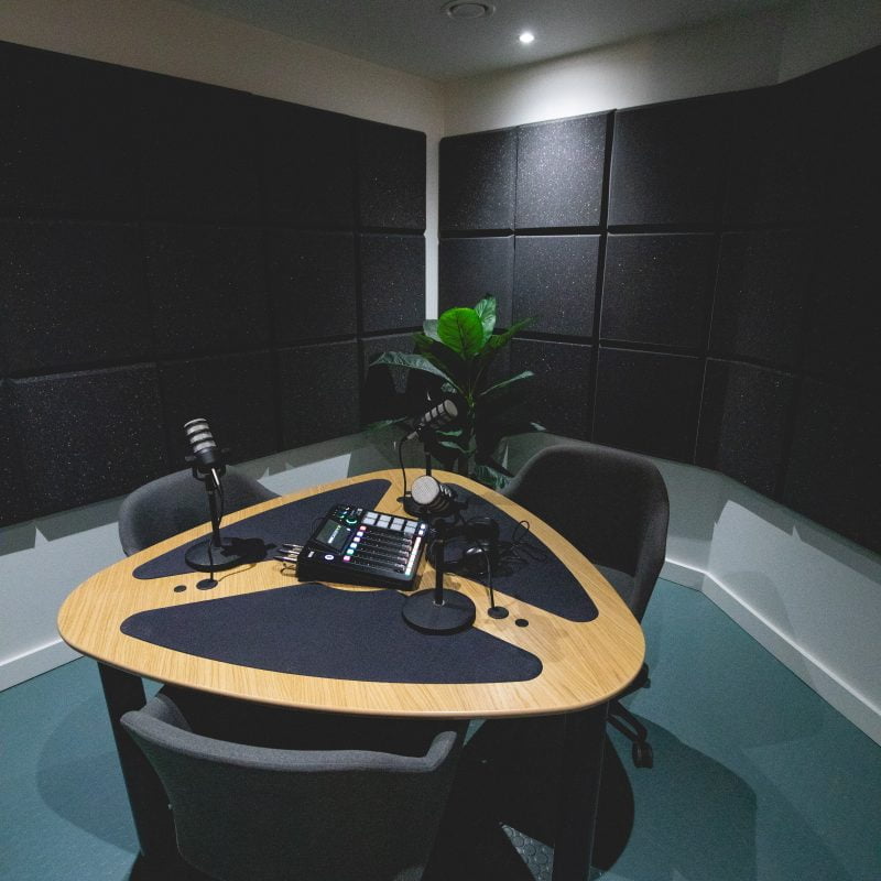 Podcast studio Leeds Dock