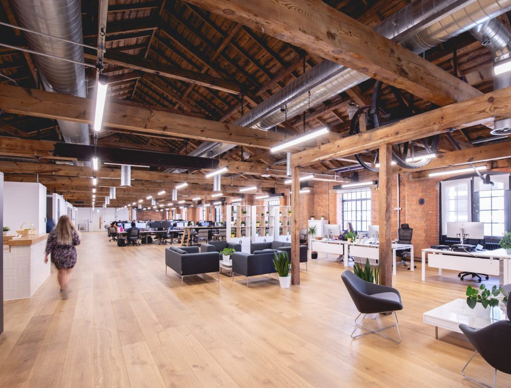 Dentsu enterprise private workspace in Department Bonded Warehouse