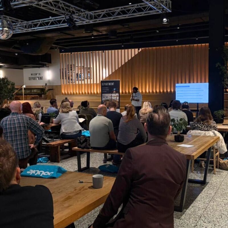 Bobble Digital CEO hosting an event called AEO is the new SEO at Department Leeds Dock for Leeds Digital Festival 2025